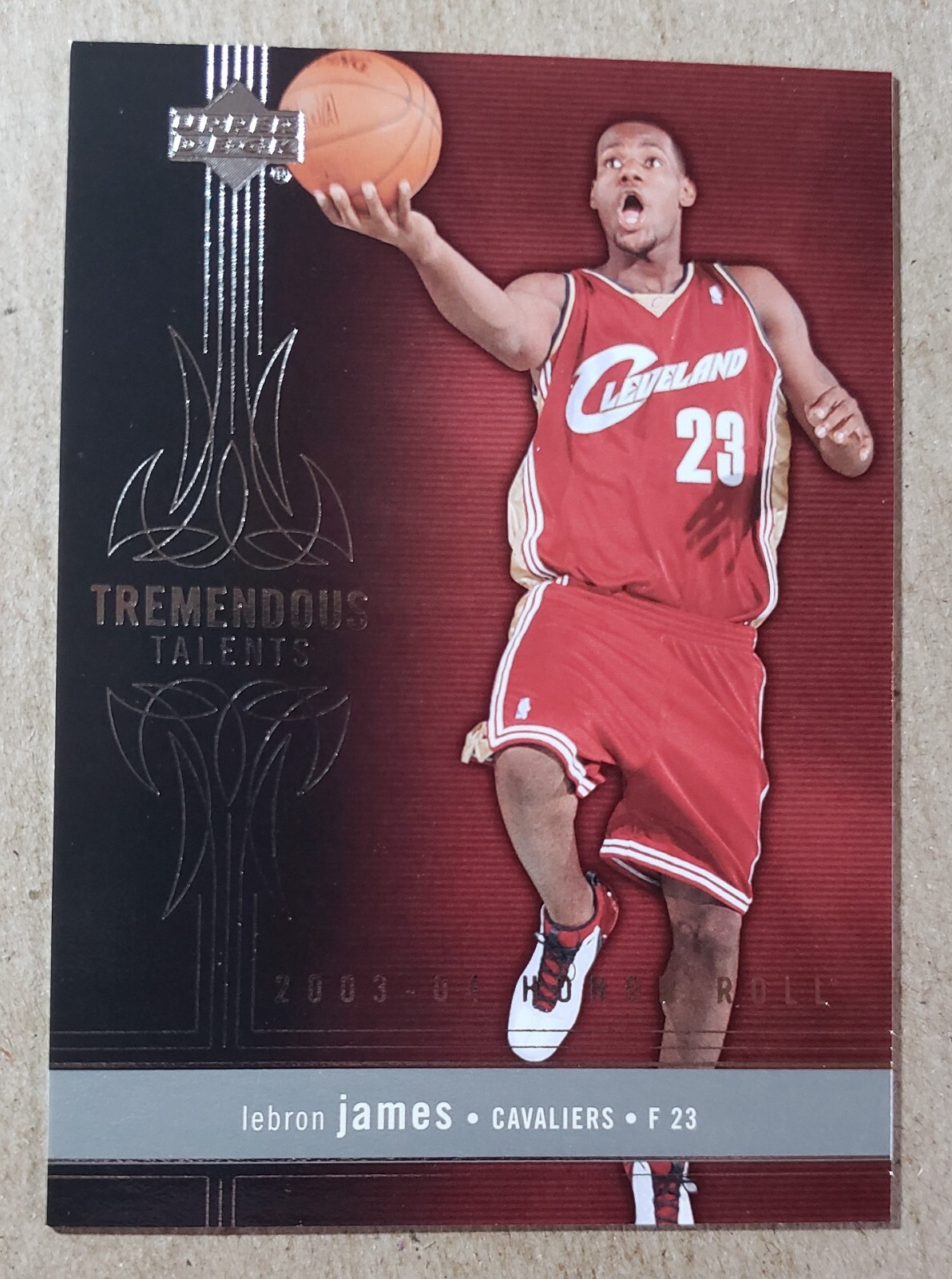 2003-04 UD Honor Roll Tremendous Talents LeBron James RC #TT7 Cavaliers Rookie