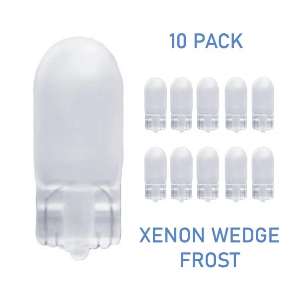 Xenon Wedge Light Bullb  12V or 24V | 3W 5W 7.5W 10W | Clear or Frost - 10-Pack - Image 2 of 2