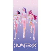 KPop Demon Hunters Strandtuch Kinder 100% Baumwolle Lila 70X140Cm NEU