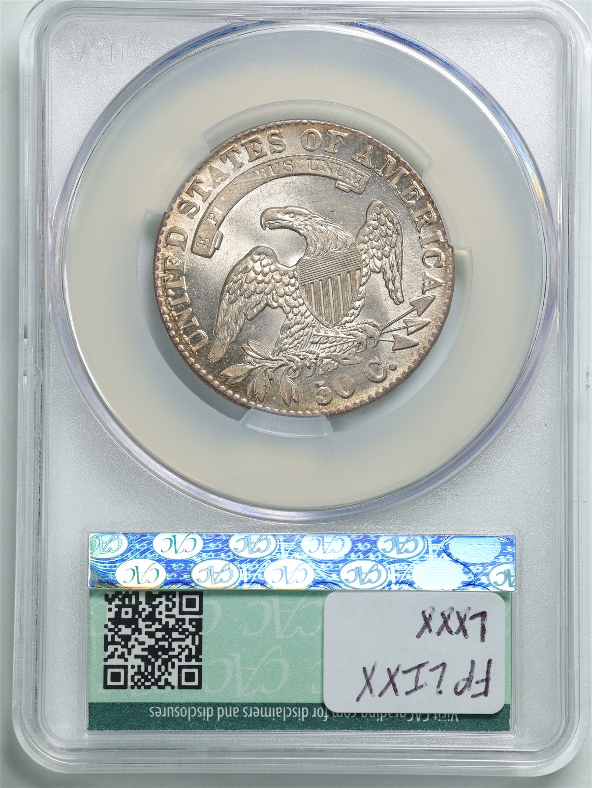Capped 1831 50C Capped Bust Half Dollar MS62 CACG 313060947 CAC | eBay