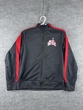 Nike Air Jordan Jacket Kids Boys L Black Sweatshirt Jumpman Basketball Full Zip