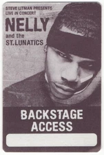 Vintage 2000 Nelly St. Lunatics Concert Backstage Pass