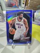 2024-25 Panini Prizm Black Blue Prizm /199 Joel Embiid #70 Philadelphia 76ers 