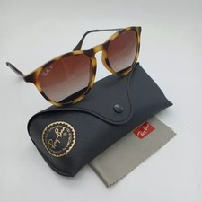 Ray Ban Erika Polarised Ladies Gents Sunglasses Brown Matt Frame & Lens RB4171