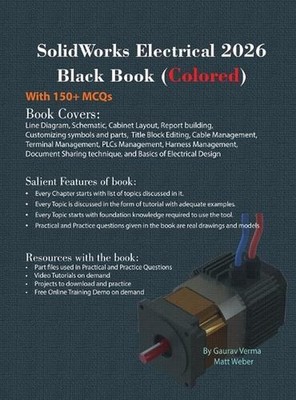SolidWorks Electrical 2026 Black Book: (Colored) by Gaurav Verma Hardcover Book