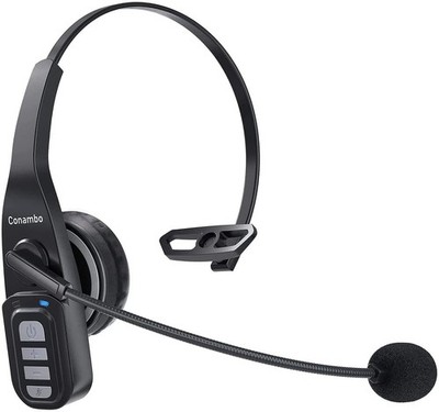 Conambo V5.0 Blue Tooth headset, 22hr Talk-time, Noise Cancelling Mic MN: JBT900