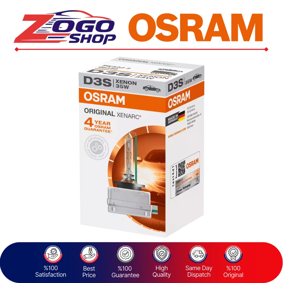 OSRAM XENARC ORIGINAL D3S - XENON LIGHT ( 2 Pack ) Foto 2 de 4