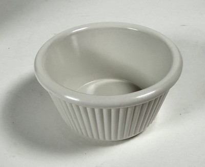 12-Pack CARLISLE Melamine Ramekin 4oz Fluted Break-Resistant Sauce Cup S287 Bone