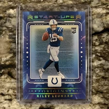 2025 Panini Origins RILEY LEONARD Start Ups SP Rookie RC #13 Indianapolis Colts