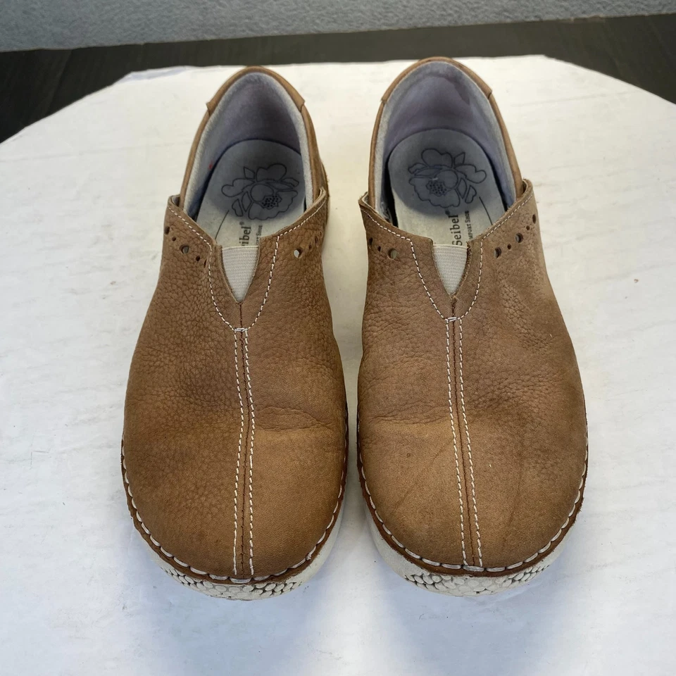 Josef Seibel Fergey Women's Size 38 Brown Leather Slip On Loafers,Comfort - Image 3 of 4