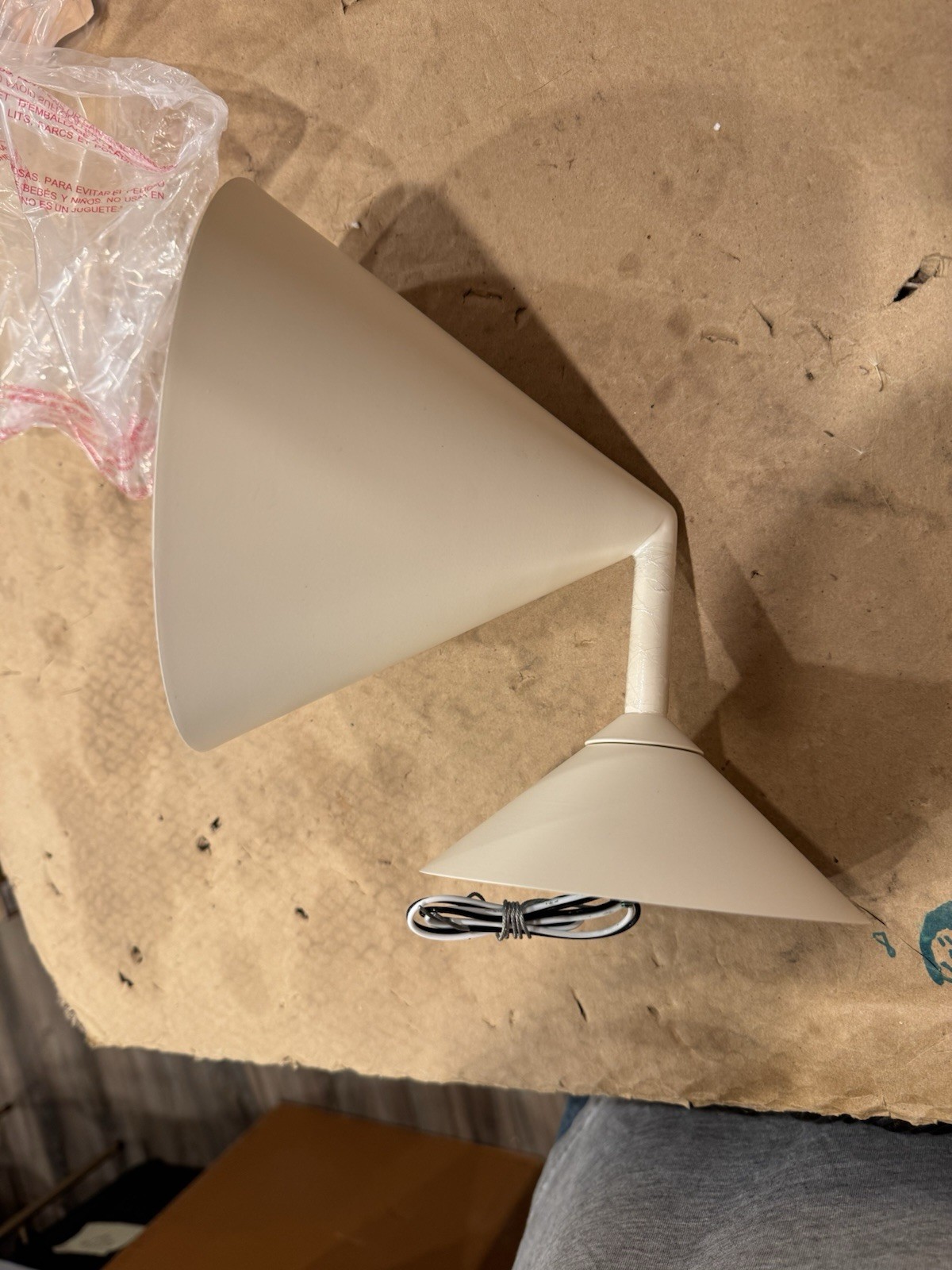 Williams Sonoma Warren 7” Sconce Light Fixture. Color is Alabaster
