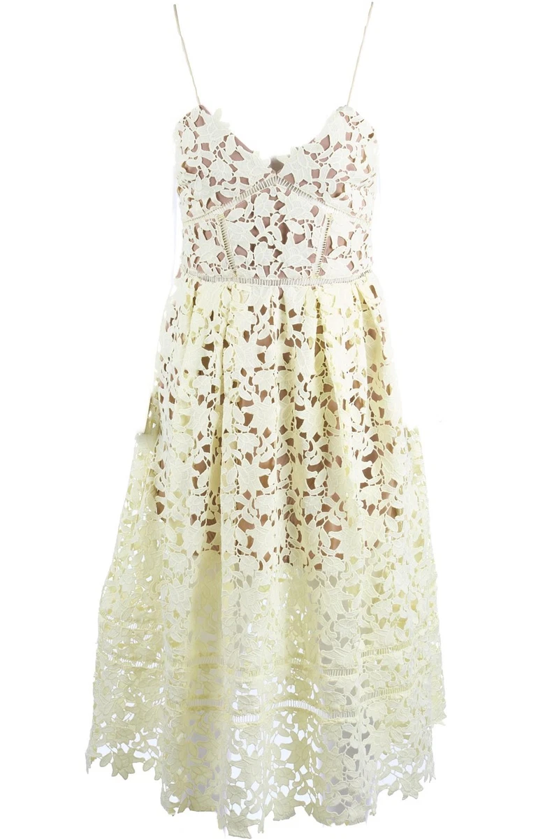 sachin and babi light blue dress RENT Self Portrait Lime Boucle Chiffon Midi Dress (RRP 420)