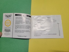 Nintendo NES Manual Only Bubble Bobble NES-B2-USA