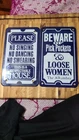 Vintage Porcelain Sign Lot (2) — See Details
