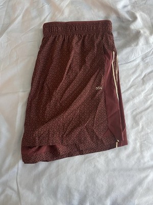 DSG DICKS SPORTING GOODS PERFORMANCE SHORTS LINER LINED MAROON BLACK 2XL XXL