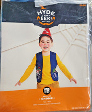 Toddler Gnome Halloween Costume Vest Hat One Size Hyde EEK NEW
