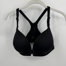 Soma Embliss Racerback Front Closure Bra Sz 38D black