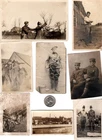 x8 WW1 WWI US Army Military Pictures Photos Soldiers in Europe w/ War Trophies