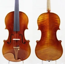 Antique Varnish!！A Strad Violin 4/4 Copy! #8681 Strong Rich Warm Tone