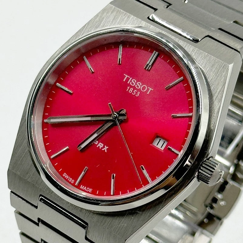 TISSOT PRX T137.410.11.421.00 Red Dial Stainless Steel Quartz Men's Watch 40MM - Image 2 of 4