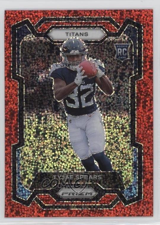2023 Panini Prizm Rookies Red Sparkle Prizm Tyjae Spears #396 Rookie RC 0tj1