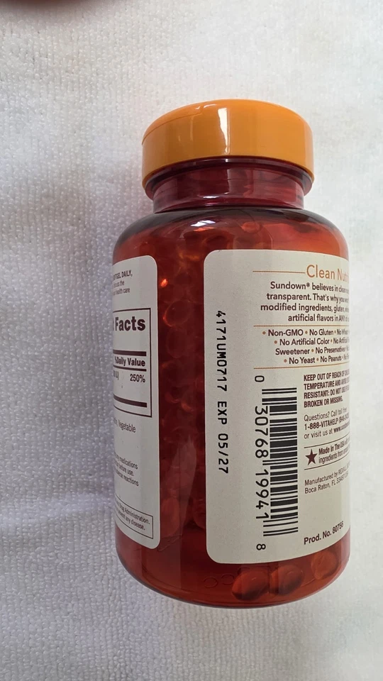 SUNDOWN Vitamina D3 2000iu 50mcg 350 cápsulas blandas *Dientes óseos salud inmune* EXP-10/26 Foto 4 de 4