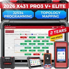 Launch X431 Pro3s Elite Pro5 Car Truck Diagnostic Tool Ecu J2534 Programming