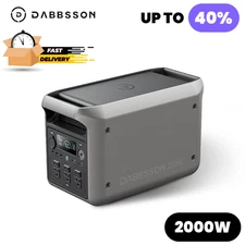 Dabbsson 2000L 2200W 2048Wh Portable Power Station Solar Generator App Control