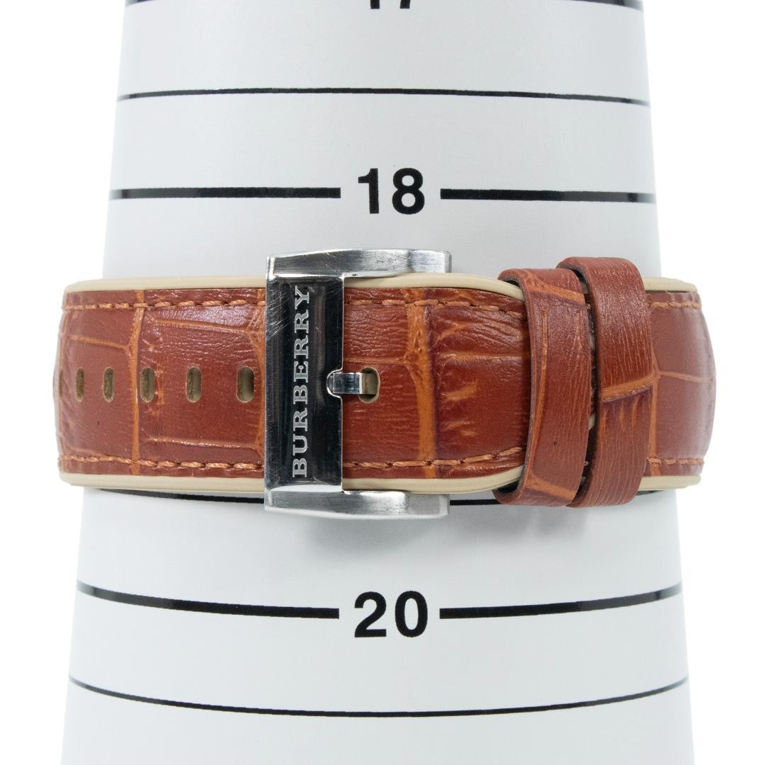 Burberry Watch Men's The City Silver Brown Simple Check Logo BURBERRY,17322 thumbnail 7