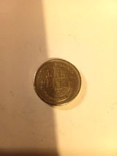 2002  gibraltar  "Castle and Key" old round pound circulated