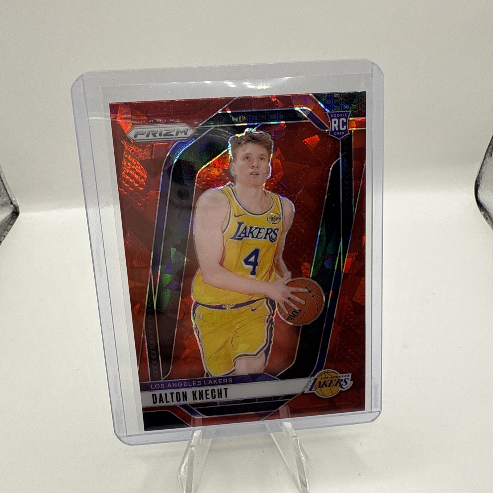 2024-25 Prizm Dalton Knecht RC Red Ice Rookie #238 Lakers