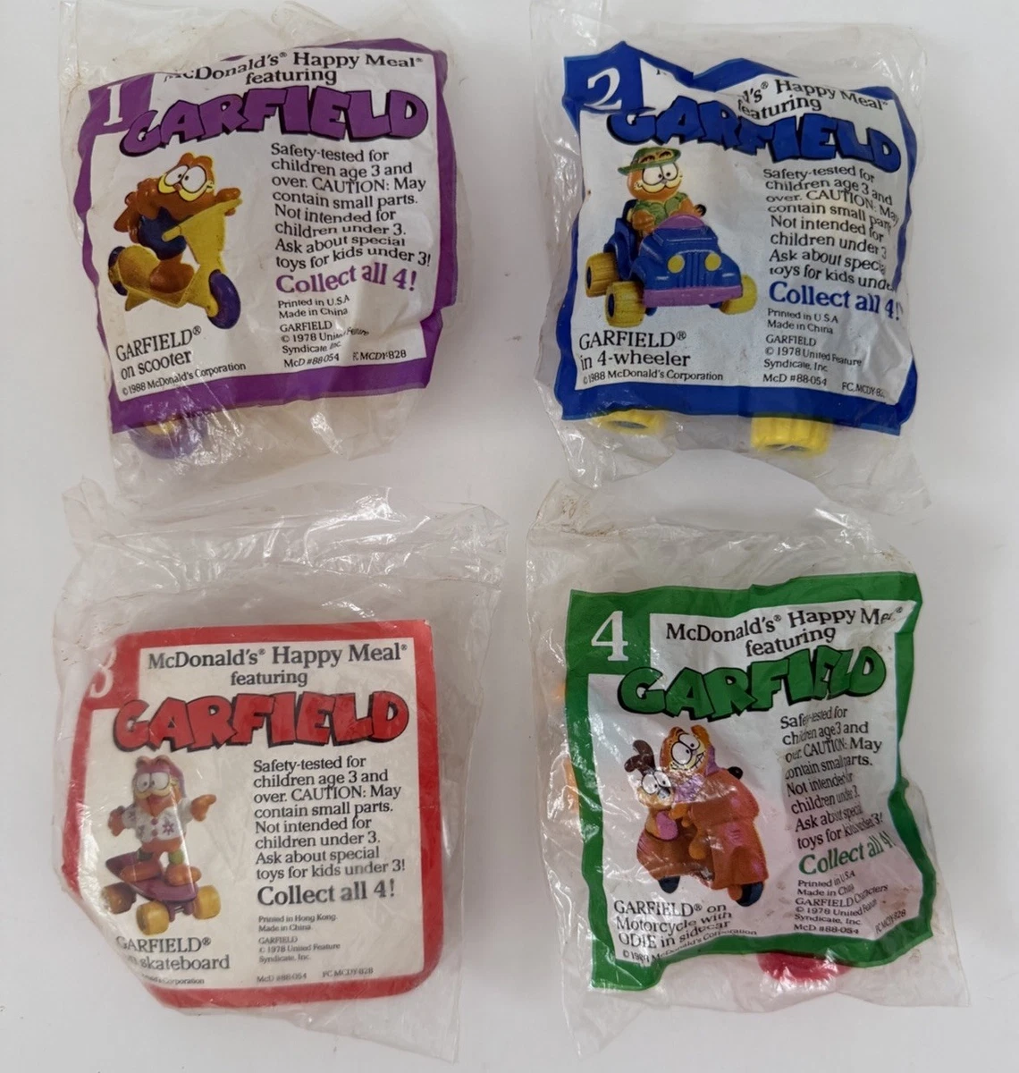 Garfield McDonald's Fast Food Premiums for sale - eBay