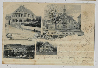 LEMBACH (67) Gruss Gasthaus Schiellein