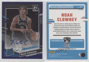 2023-24 Donruss Optic Rated Signatures Purple Prizm Noah Clowney Rookie Auto RC