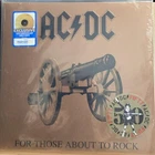 AC/DC; sealed; For those about to rock; 50th anniversary Gold vinyl: V-7-00334