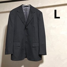 Ralph Lauren 90s Wool Jacket Made in Japan Black Striped Wool Used