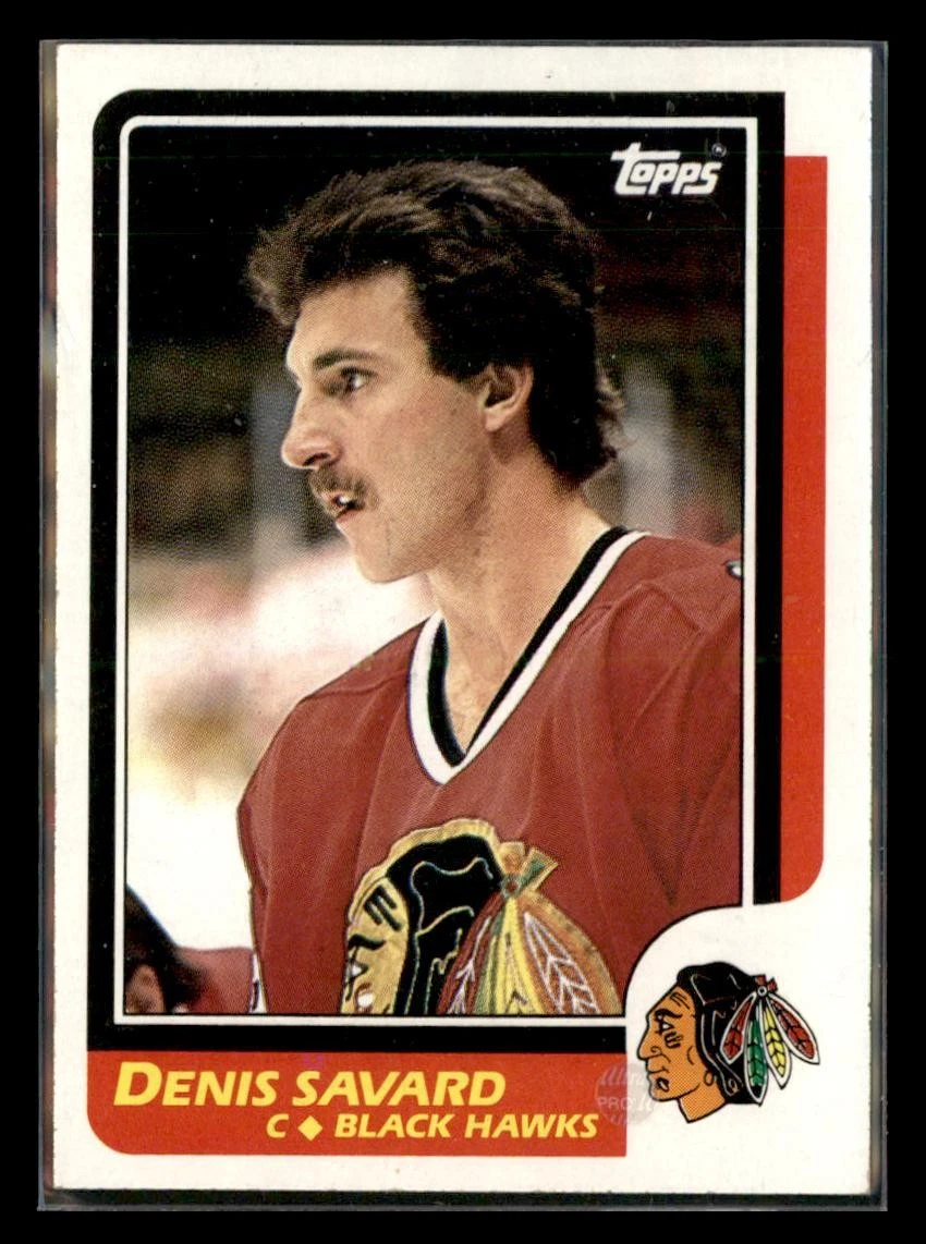 1986-87 Topps #7 Denis Savard Chicago Blackhawks HOCKEY Card