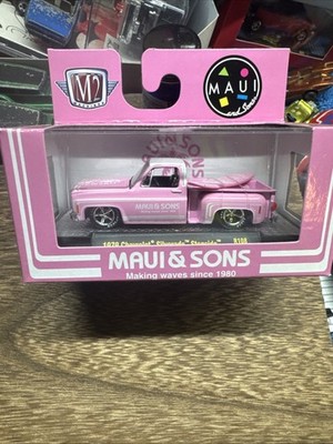 M2 Machines 1:64 - 1979 Chevrolet Silverado Stepside Pink Maui
