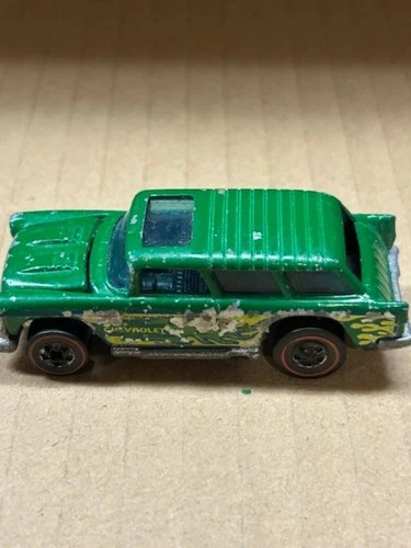 Hot Wheels Redline Flying Colors Alive 55 Nomad Hong Kong Green VGC Free Ship!