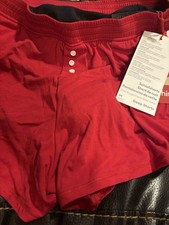 Thinx Max Absorbency Period Sleep Shorts Chili Red Medium Pockets NWT