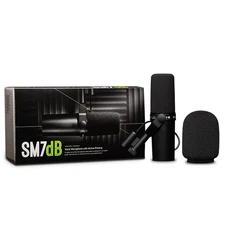 NEW Shure SM7dB Dynamic Microphone Built In Preamp Streaming Podcast Recording