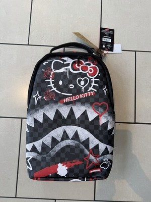 Sprayground Hello Kitty FRESH PAINT Backpack New Black Kids Bookbag School Bag