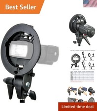 Lightweight Portable S-Type Speedlite Bracket for Creative Lighting Effects
