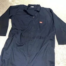 Dickies Flex Performance Mens Coverall 58/60 Tall Navy Blue Long Sleeves