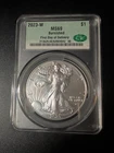 2023 (W) BURNISHED CAC GRADED AMERICAN SILVER EAGLE "FIRST DAY OF DELIVERY"