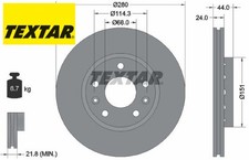 2x Bremsscheibe TEXTAR 92195505 2 Bremsscheiben