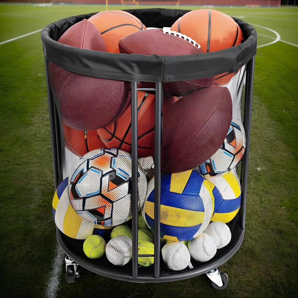 Ball Storage Ball Holder Garage Portable Container Box Large Capacity Basket Net - image 4 of 4