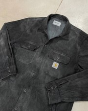 Corduroy Washed Vintage Carhartt Shirt Buttons Up size LARGE