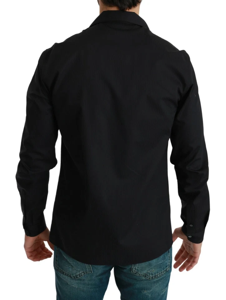 Camisa Dolce & Gabbana Algodón Azul Rayas Pijama Salón 40/US15,75/M PRECIO DE VENTA SUGERIDO POR EL FABRICANTE $450 Foto 3 de 4