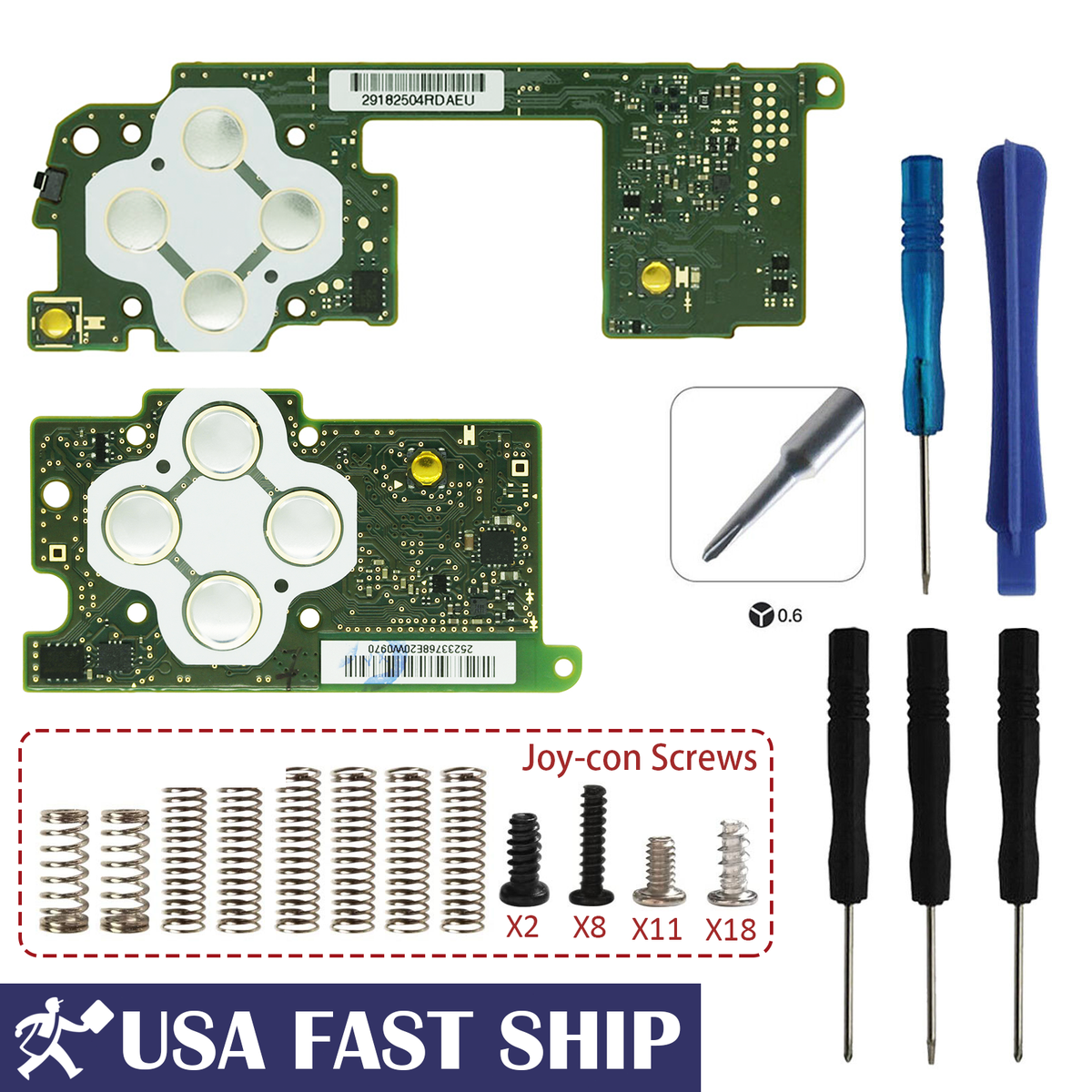 OEM Left & Right Motherboard Main Circuit Board For Nintendo